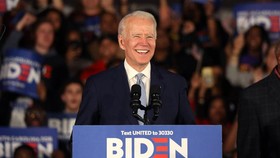 Ông Joe Biden đang là ứng viên số 1 của đảng Dân chủ. Ảnh: REUTERS