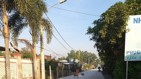 Con đường mới ở xã Trung Lập Thượng
