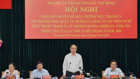 TPHCM gấp rút hoàn thành các nhiệm vụ đến cuối năm 2020