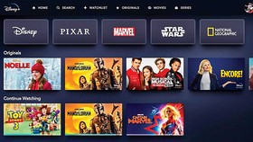 Hình ảnh nền tảng số Disney+