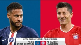 Neymar (PSG) và Robert Lewandowski (Bayern)
