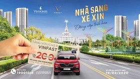 Mua nhà Vinhomes tặng voucher xe Vinfast