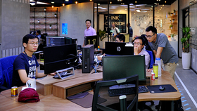 Bên trong một vườn ươm doanh nghiệp của tư nhân tại TP HCM.