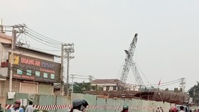 Thi công dự án cầu Bưng.
