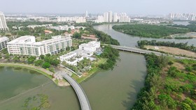 Khu đô thị Phú Mỹ Hưng, quận 7. (Ảnh: Quang Nhựt/TTXVN)