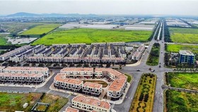 Khu nhà ở thương mại trong Khu công nghiệp và Đô thị VSIP Bắc Ninh đã hoàn thành, sẵn sàng đón các nhà đầu tư. (Ảnh: Danh Lam/TTXVN)