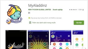 Ứng dụng Myaladdinz trên Google Play. (Ảnh chụp màn hình)