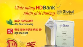 HDBank nhận giải Triển vọng Kinh doanh Toàn cầu năm 2020
