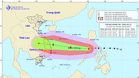 Sáng nay 26-10, bão số 9 đã vào Biển Đông