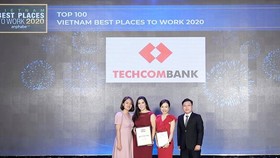 Techcombank 5 năm liền vinh danh top 2 nơi làm việc tốt nhất