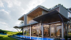 Ảnh phối cảnh biệt thự biển sân golf tại NovaWorld Phan Thiet.