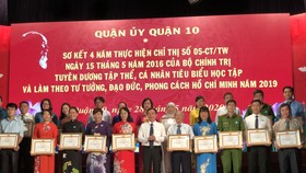 Quận 10 tuyên dương 137 gương điển hình làm theo Bác