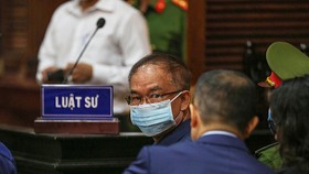 Bị cáo Nguyễn Thành Tài tại phiên tòa sáng nay 16-9. Ảnh: DŨNG PHƯƠNG