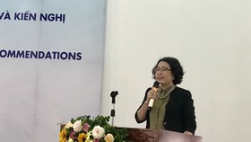 TS Trần Thị Hồng Minh phát biểu khai mạc hội thảo