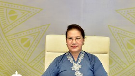 Chủ tịch Quốc hội Nguyễn Thị Kim Ngân tại cuộc điện đàm