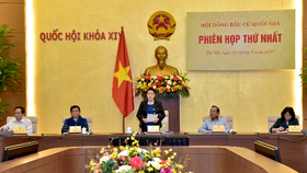 Toàn cảnh phiên họp thứ nhất của Hội đồng Bầu cử quốc gia