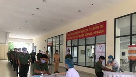 Cán bộ, chiến sĩ Công an TPHCM tham gia hiến máu cứu người trong đợt giãn cách xã hội vì dịch Covid-19 vào tháng 4 vừa qua