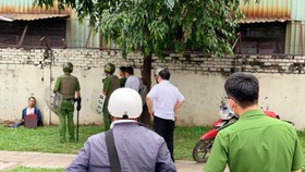 Công an tại hiện trường