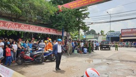 Hiện trường được phong tỏa