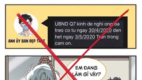 Tin nhắn có nội dung xuyên tạc được gửi đến hàng loạt người dân. Ảnh: CA