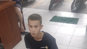 Đối tượng Nguyễn Thành Đạt tại cơ quan công an