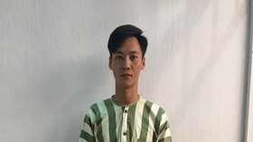 Đối tượng Sơn tại cơ quan công an. Ảnh: CA