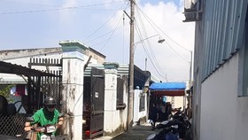 Nơi dẫn vào căn nhà xảy ra vụ việc