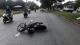 Hai đối tượng Hải và Vĩ (từ trái qua phải). Ảnh: CHÍ THẠCH
