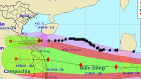 CSGT lập trung tâm chỉ huy ứng phó với cơn bão số 9