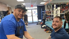 Andy Ruiz trong một buổi tập gần đây
