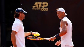 Nadal đang tích cực tập luyện ở Foro Italico