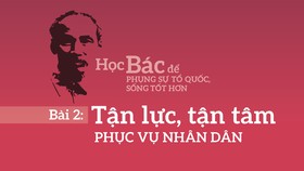 Bài 2: Tận lực, tận tâm phục vụ nhân dân