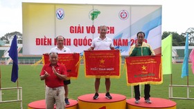 Đoàn Quân Đội xuất sắc về nhất toàn đoàn tại giải vô địch điền kinh Quốc gia năm 2019. Ảnh: Dũng Phương