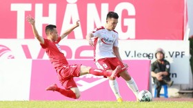 CLB TPHCM bất phân thắng bại cùng Hải Phòng. Ảnh: MINH HOÀNG