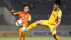 SLNA vốn là đối thủ kỵ-giơ của Đà Nẵng. Ảnh: VIẾT ĐỊNH