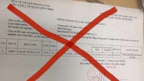 Phiếu kết quả xét nghiệm giả mạo gây hoang mang dư luận
