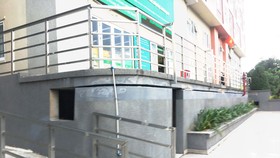 Bất an đế tầng hầm chung cư nứt ngang