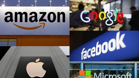 5 tập đoàn Facebook, Google, Amazon, Microsoft và Apple nằm trong nhóm các doanh nghiệp bị đề nghị áp thuế kỹ thuật số