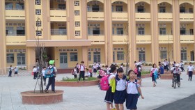 Trường Tiểu học Long An được xây dựng đạt chuẩn quốc gia. Ảnh: HOÀNG BẮC