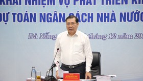 Ông Huỳnh Đức Thơ, Chủ tịch UBND TP Đà Nẵng phát biểu tại Hội nghị Ảnh: NGUYỄN CƯỜNG