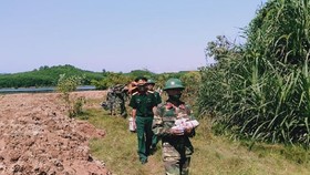 Khu vực phát hiện và quy tập 2 hài cốt liệt sĩ thuộc xã Hải Lệ