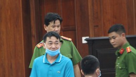Bị cáo Nguyễn Minh Hùng tại tòa sáng 9-3. Ảnh: MAI HOA