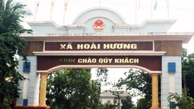 Xã Hoài Hương nơi đang xảy ra vụ vỡ hụi lớn liên quan đến hàng trăm người dân