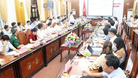 Toàn cảnh buổi làm việc giữa Bình Định và Bộ KH-ĐT. Ảnh: NGỌC OAI