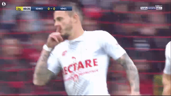 Rennes - Nimes 2-1: Nolan Roux xuất thần mở màn phút đầu tiên, M’Baye Niang ngược dòng