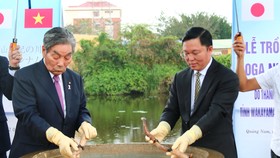 Lễ trồng hoa sen Oga tại Quảng Nam