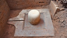 Phát hiện Linga-Yoni liền khối lớn nhất Việt Nam tại Khu đền tháp Mỹ Sơn