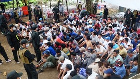 Bắt hơn 150 đối tượng đánh bạc ở huyện biên giới An Phú - An Giang