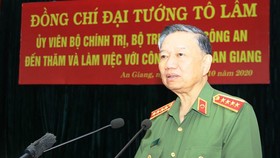 Đại tướng Tô Lâm làm việc với Công an tỉnh An Giang