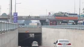 7 giờ 30 ngày 15-7 xe được phép lưu thông vào nhánh đường hầm hướng từ Tây Ninh vào TPHCM tại nút giao thông An Sương